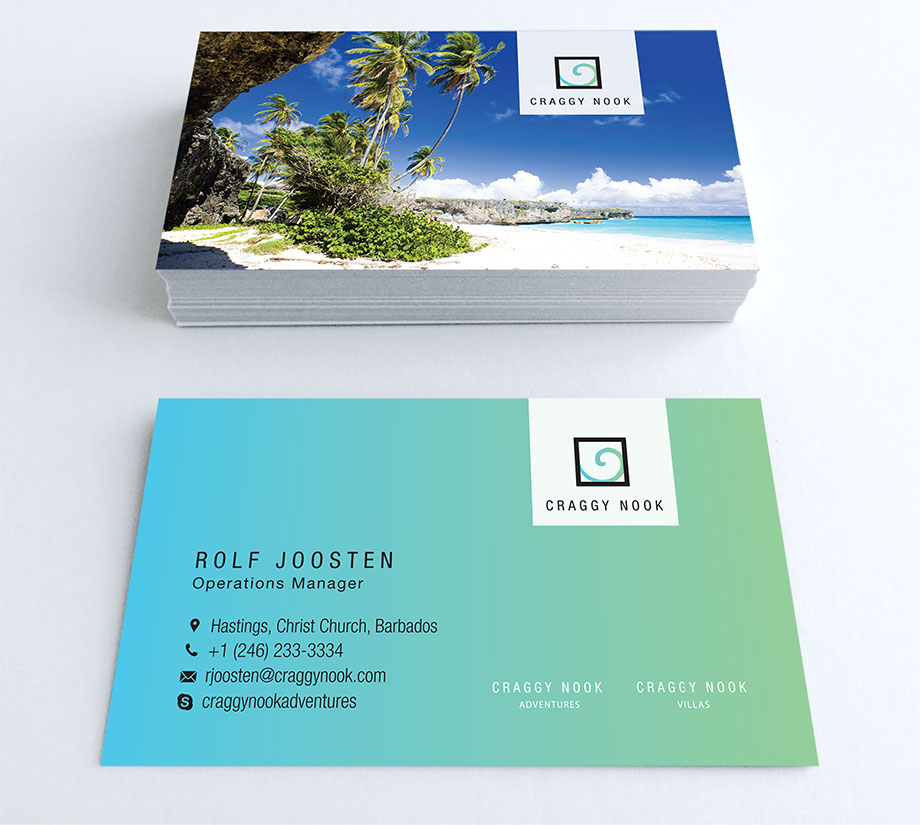 Luxury villa branding and business card design