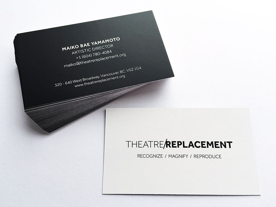 Theatre Company Business Card Design
